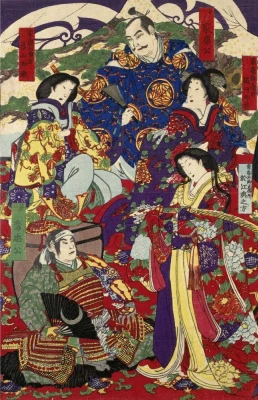 Tokugawa Ieyasu y Tokugawa Hidetada